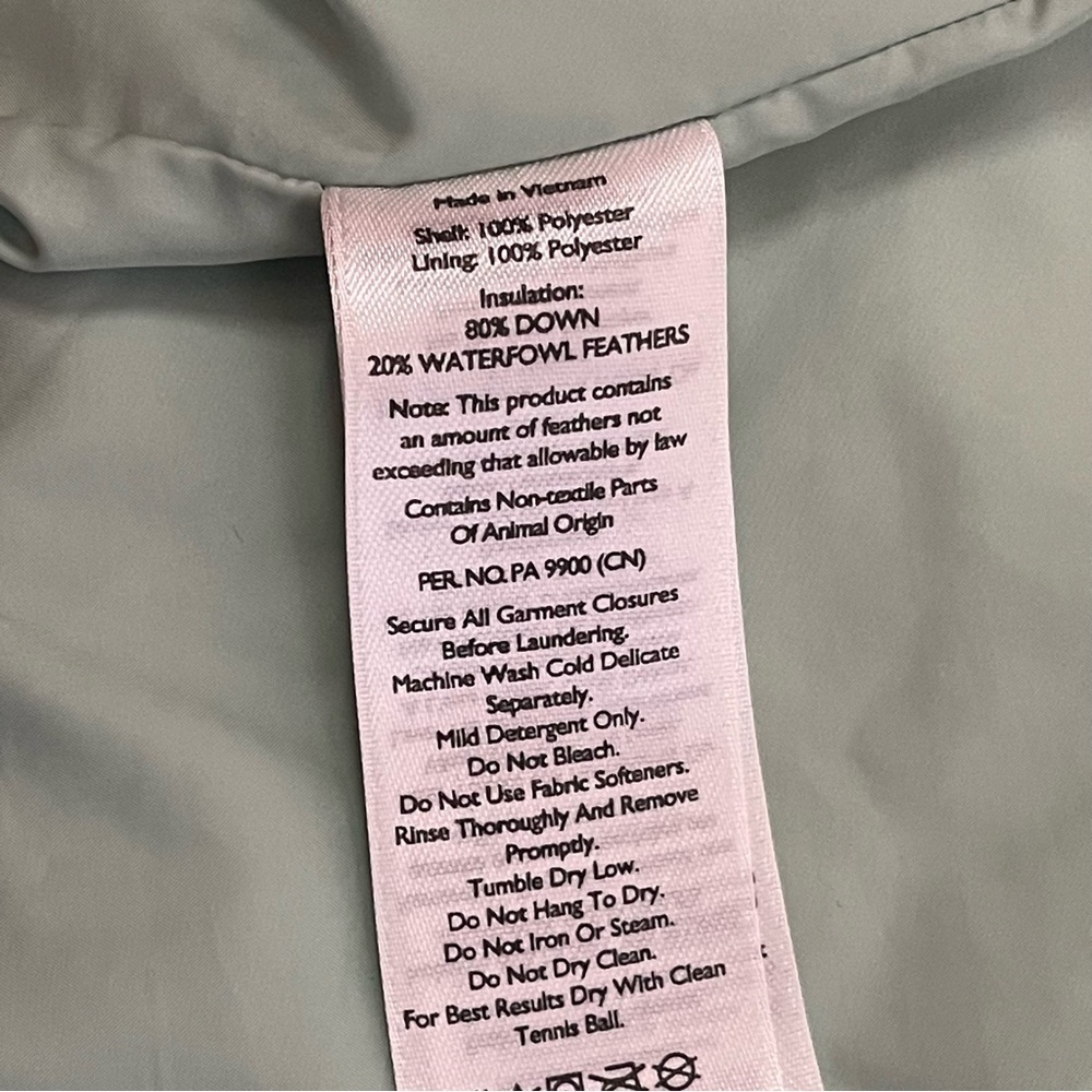🎄🥾❄️⛷️Eddie Bauer 650 down Vest Women’s XXL mint green and brown - Picture 6 of 6
